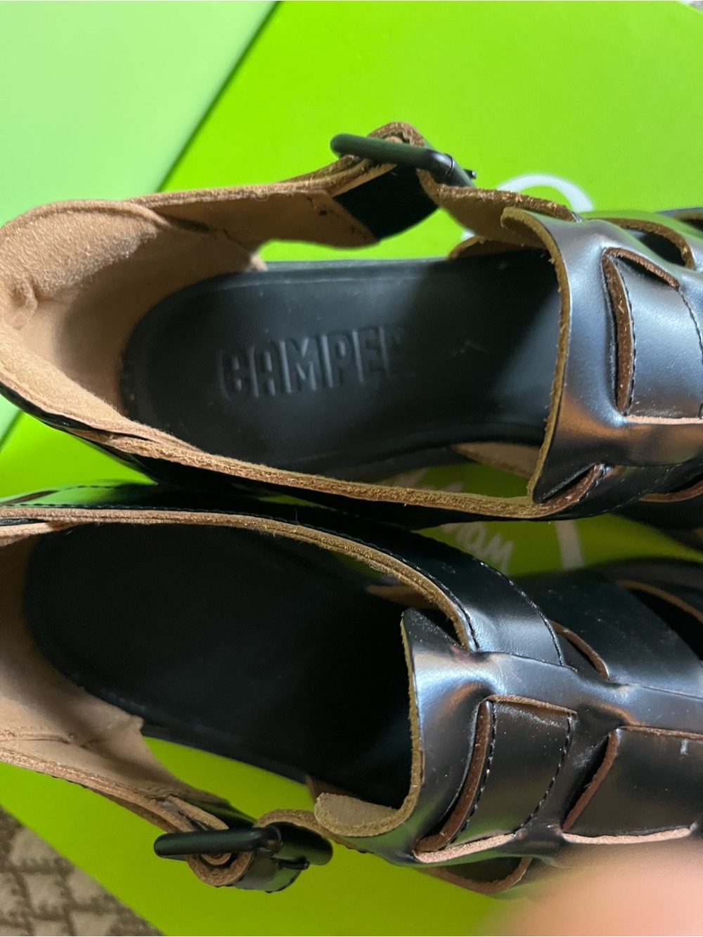NWOT Camper leather heeled sandals - Picture 10 of 11